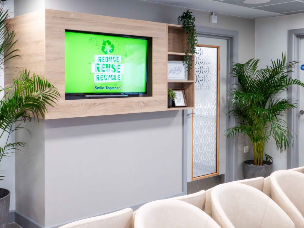 Comfortable reception environment in Keast Mews Dental